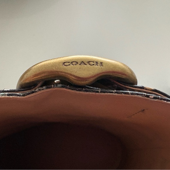 Coach Snake-Print Pointed Ankle Boots in Black Multi - Picture 4 of 4